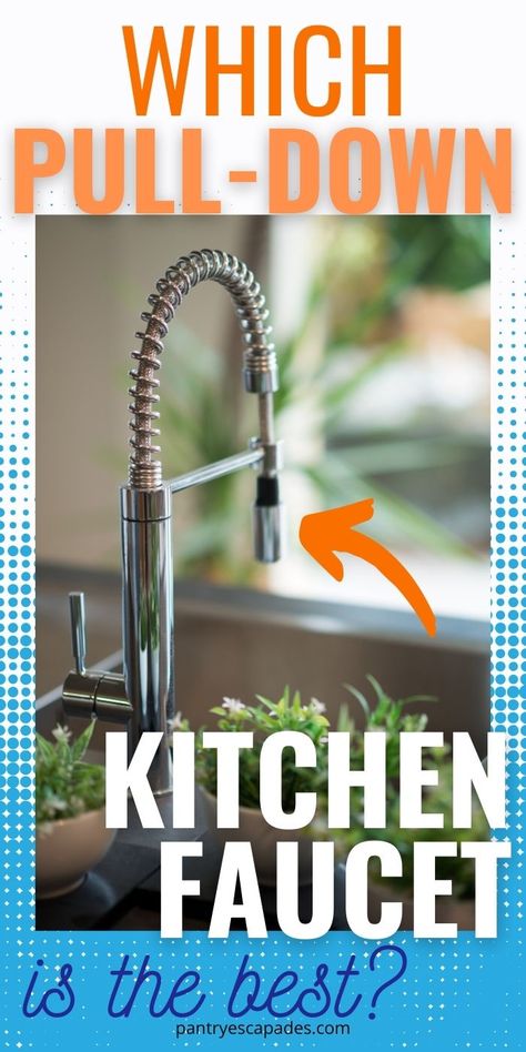 Pull down style kitchen faucets | What's the Best Pull down Kitchen Faucet | Modern Style Faucets for Your Kitchen | The Best Kitchen Faucet Designs for Your Next Renovation | Gooseneck Pull Down Kitchen Faucets | #kitchen #faucet #gooseneck #sprayer #accessory Brass And Chrome Kitchen Faucet, Best Kitchen Faucets For Farmhouse Sink, Beverage Faucet Kitchen, Kitchen Faucet Trends 2023, Kitchen Pull Down Faucet, Delta Kitchen Faucets Pull Down, Best Kitchen Faucets Pull Down, Pull Down Faucet Kitchen, Kitchen Faucet Ideas Design Trends