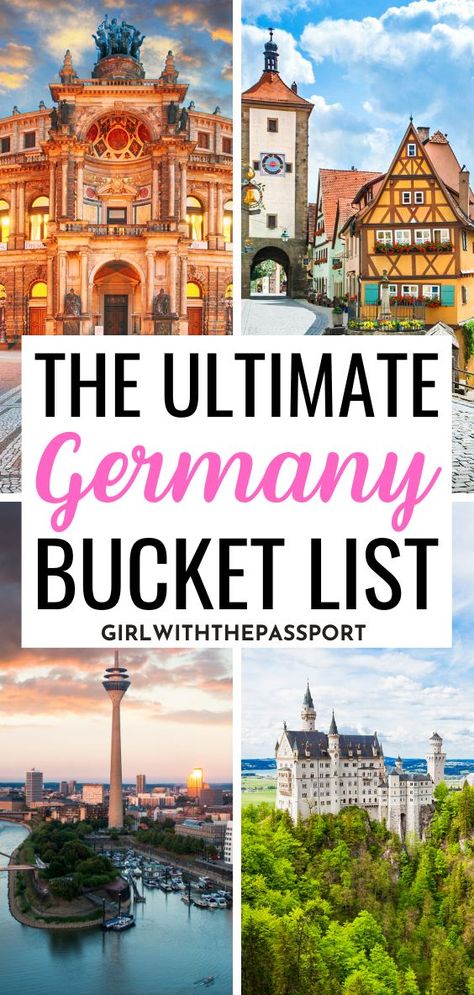 Germany Honeymoon, Germany Places, Germany Itinerary, Germany Bucket List, Germany Aesthetic, Travel Outfit Spring, Germany Travel Destinations, Europe Itinerary, Germany Food