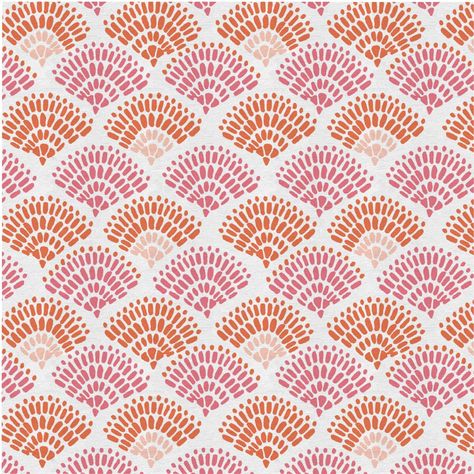 Fan Pattern Design, Scallop Pattern Design, Scallop Pattern, Fan Pattern, Nautical Pattern, Textile Prints Design, Pillow Room, Delphinium, Pattern Illustration