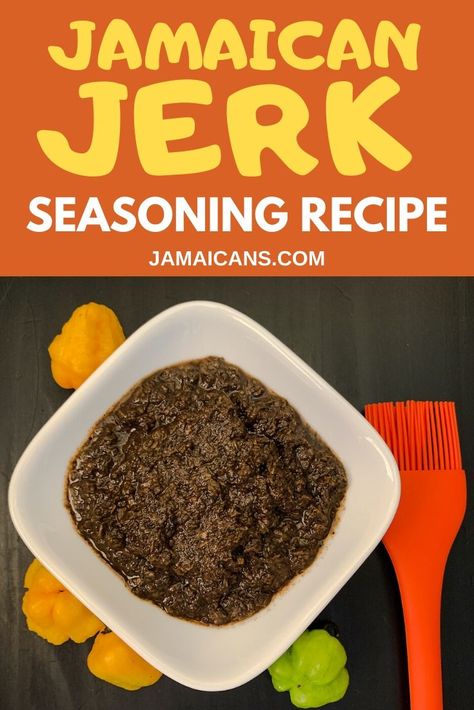 Jamaican Jerk Seasoning Recipe Pin Jerk Seasoning Recipe, Jerk Chicken Marinade, Jamaican Jerk Sauce, Jerk Recipe, Jerk Marinade, Jamaican Jerk Seasoning, Dry Rub Recipes, Homemade Spice Mix, Spice Blends Recipes