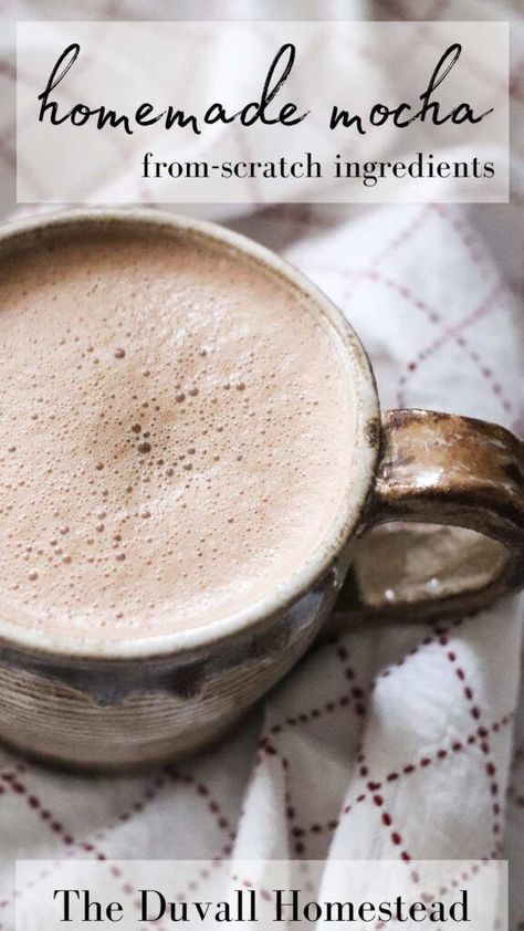 Homemade Mocha Coffee, Cafe Mocha Recipe, Mocha Coffee Recipe, Mocha Recipes, Homemade Mocha, Reverse Coloring, Homemade Whipped Cream Recipe, Pumpkin Chili Recipe, Mocha Recipe