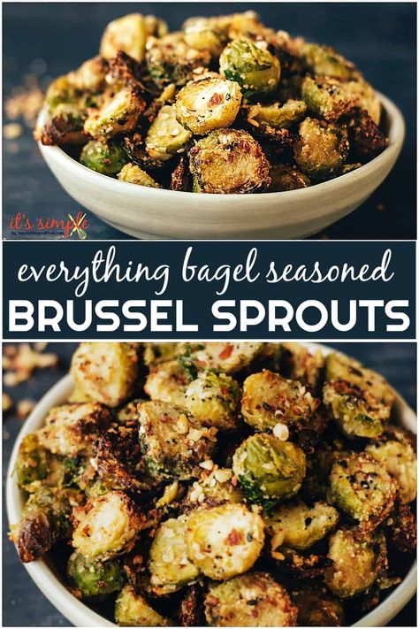 Keto Brussel Sprouts- EASY Keto Side Dish- Everything Bagel Seasoned! Keto Everything Bagel, Brussel Sprout Side Dish, Keto Everything, Keto Side, Sprouts Recipe, Bagel Seasoning, Sprout Recipes, Keto Side Dishes, Brussels Sprouts Recipe