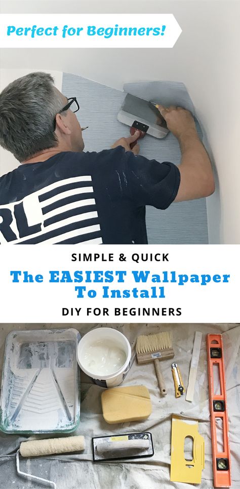 Easiest Wallpaper To Apply, Wallpaper Installation Diy, Diy Wall Papering, Applying Wallpaper To Textured Walls, How To Hang Wallpaper With Paste, How To Apply Wallpaper Diy, How To Put Wallpaper On Wall, Paste The Wall Wallpaper, Kitchen Wallpaper Accent Wall