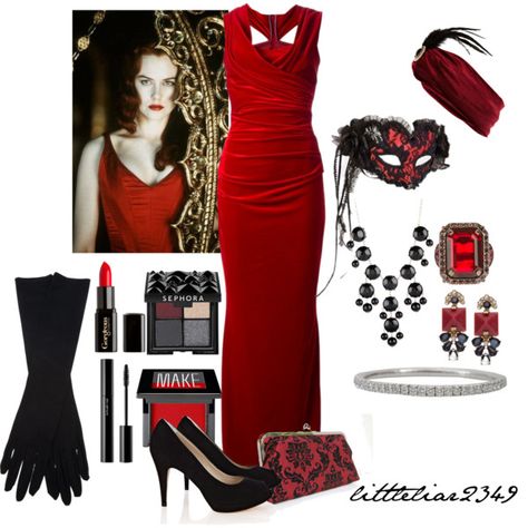 Moulin Rouge Inspired by littleliar2349 on Polyvore featuring Talbot Runhof, Karen Millen, Lanvin, Mattia Cielo, Accessorize, Maison Margiela, River Island, Sephora Collection, Make and Gorgeous Cosmetics Moulin Rouge Outfits Ideas, Moulin Rouge Inspired Outfit, Moulin Rouge Outfits Dresses, Moulin Rouge Outfit Ideas, Moulin Rouge Theme Party, Rouge Outfits, Moulin Rouge Dress, Moulin Rouge Outfits, Moulin Rogue