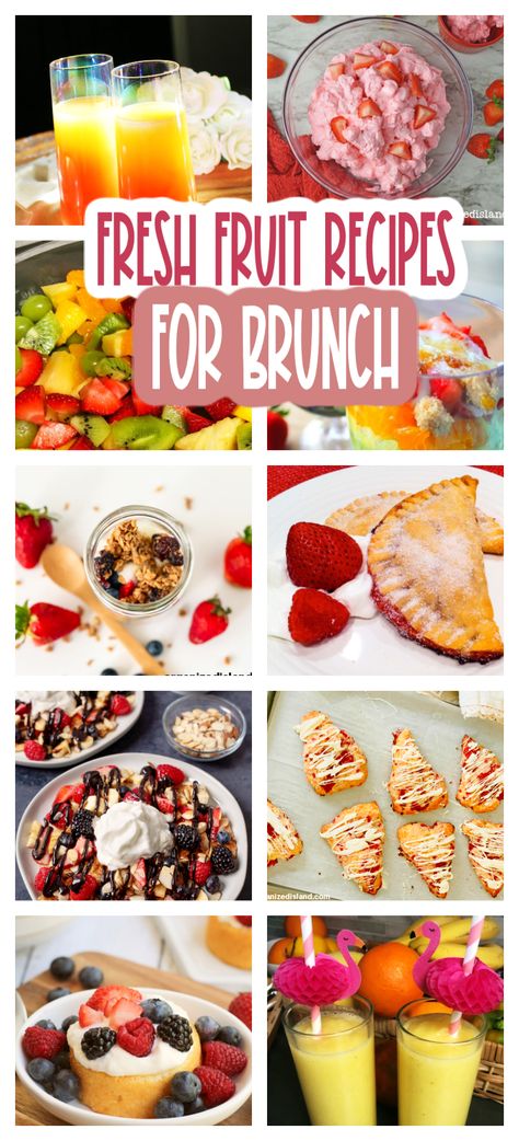 Brunch Recipes With Fruit, Fruit Salad For Breakfast Brunch, Easter Brunch Fruit Salad, Fruity Brunch Ideas, Easy Brunch Fruit Ideas, Fruit For Easter Brunch, Fruit Side Dishes For Easter, Fruits For Brunch, Fruit Recipes For Breakfast