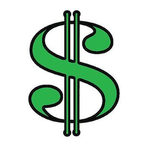 Dollar Tattoo, Black And White Flower Tattoo, Money Symbol, Green Tattoo, Peaky Blinders Characters, Green Tattoos, Graffiti Lettering Fonts, Drawing Clipart, Dollar Sign