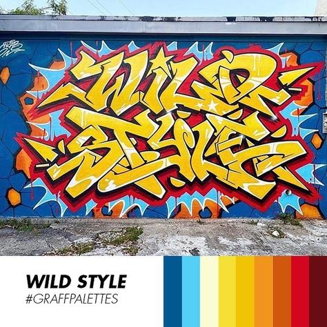 Graffiti Art Color Palette, Graffiti Inspo Art, Graffiti Color Combos, Graffiti Color Palette, Graffiti Color Schemes, Graffiti Wild Style, Graffiti Colors, Graffiti Lettering Alphabet, Best Graffiti