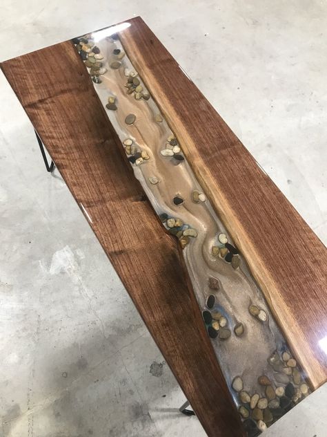 Epoxy Tables, River Tables, Stone Dining Table, Epoxy Resin Table, River Table, Different Types Of Wood, Home Handmade, Home Decor Sale, Live Edge Wood