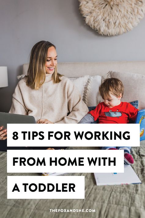 I'm sharing my productive day routine and work from home tips for moms with toddlers. This work at home toddler mom schedule highlights how to block schedule time, easy indoor toddler activities to burn energy, our screen times rules and how to have a productive nap times. Balancing mom life with a job at home is tough, but not impossible, click through for parenting hacks and my work from home schedule. #workfromhomemom #toddleractivities Schedule For Toddlers At Home, Toddler Schedule At Home, Productive Day Routine, Work From Home Schedule, Indoor Toddler Activities, Block Schedule, Screen Time Rules, Home Schedule, Toddler Routine