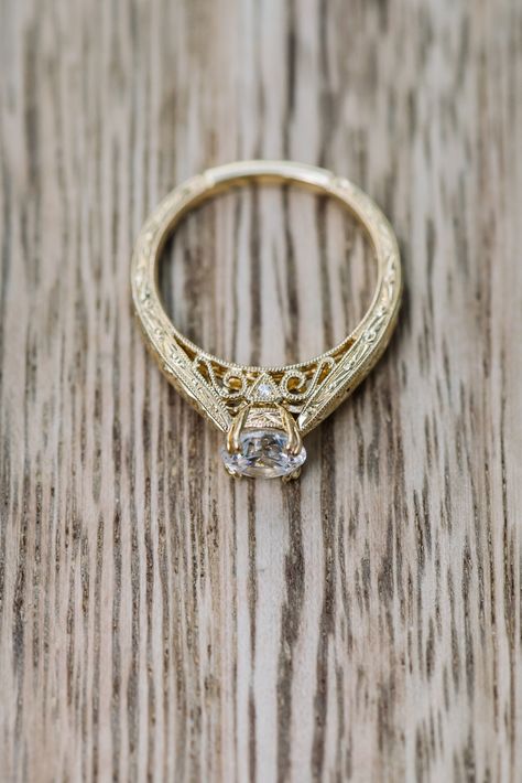 Kirk Kara Engagement Rings, Engagement Rings Yellow, Engagement Rings Round Gold, Gothic Engagement Ring, Engagement Ring Ideas, Future Engagement Rings, Couple Wedding Rings, Ring Inspo, Beautiful Wedding Rings