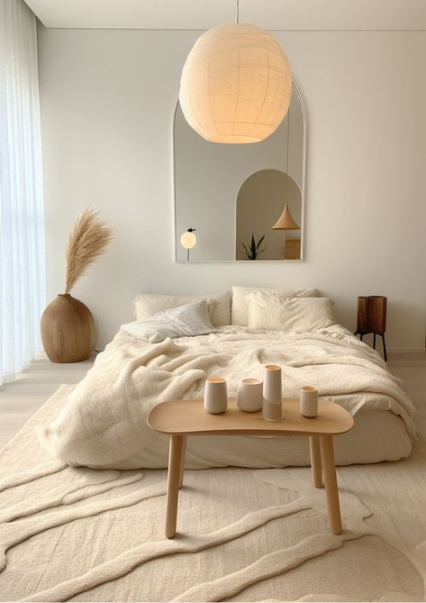 Neutral Bedroom Decor, Apartment Decor Inspiration, Room Makeover Bedroom, Decor Home Living Room, Cozy Room, Room Inspiration Bedroom, Home Room Design, Dream House Decor, Minimalist Living Room