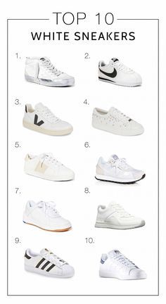 Good Sneakers For Women, White Sneaker Inspo Women, 2022 Shoes Trends Women Sneakers, White Trendy Sneakers, Trending Nike Shoes For Women, White Shoes That Go With Everything, Adidas White Sneakers Women, Balenciaga White Sneakers, Trendy White Shoes For Women