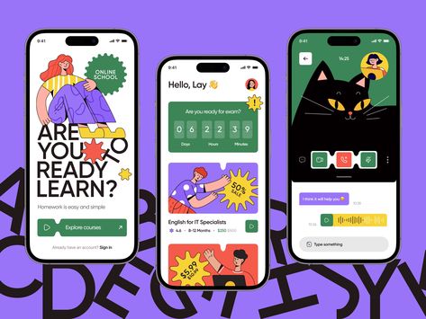 Onboarding App Design, Study App Design, Gen Alpha Aesthetic, Onboarding Illustration, Alpha Design, Application Ui Design, App Design Trends, Ui Ux 디자인, Gen Alpha