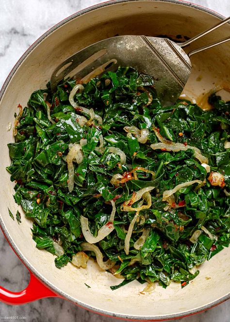 Meal With Collard Greens, Indian Collard Greens Recipe, Sauteed Mixed Greens, Collars Greens Recipe, Collard Greens And Kale Recipe, Kale Collard Greens Recipe, Collard Green Pasta, Cabbage Greens Recipe, Cooking With Kale