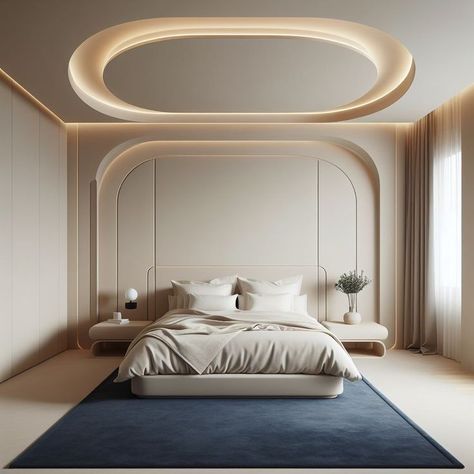 Bedroom Ideas For 4 People, Unique Bedroom Ceiling Ideas, New Ceiling Design Bedroom 2024, False Ceiling Design For Bedroom, False Ceiling Bedroom, Unique Bedroom Design, Luxury Bedroom Furniture, Bedroom Interior Design Luxury, Pop Ceiling Design