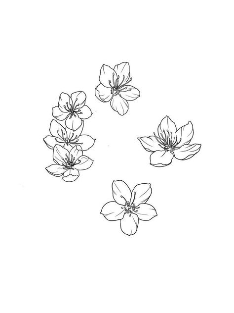 Orange Blossom Tattoo Simple, Jasmine Flower Tattoo, Tatuaje Studio Ghibli, Sakura Tattoo, Red Ink Tattoos, Blossom Tattoo, Discreet Tattoos, Dainty Tattoos, Simple Flower