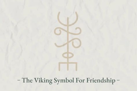 Celtic Symbol For Friendship, Best Friend Symbols, Best Friend Symbol Tattoo, Symbol For Friendship, Viking Rune Meanings, Small Friendship Tattoos, Friend Symbol, Sister Symbols, Soul Sister Tattoos