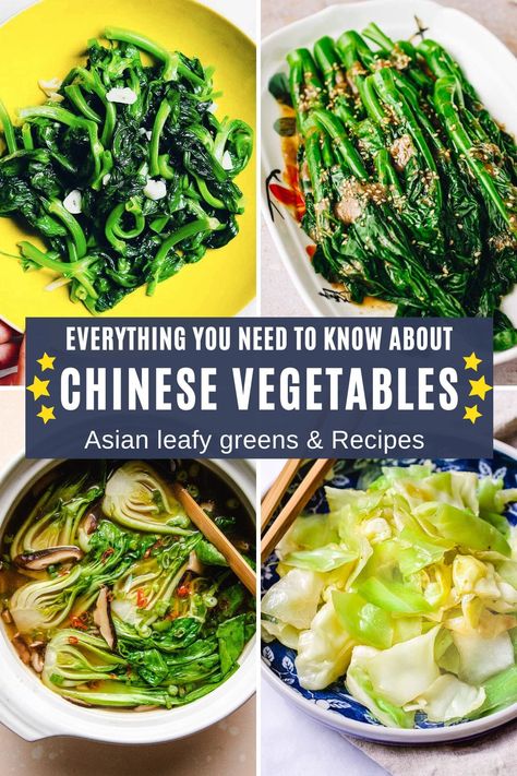 Asian Vegetable Recipes Stir Fry, Chinese Vegetable Garden, Asian Greens Stir Fry, Green Stir Fry Veggies, Steamed Asian Vegetables, Vegtables Dishes Chinese, Stir Fry Chinese Vegetables, Chinese Greens Recipe, Asian Mixed Vegetable Recipes