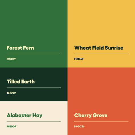 Corn Color Palette, Autumn Colors 2024, Farming Color Palette, Earthy Bright Color Palette, Zoo Color Palette, Desert Oasis Color Palette, Gucci Color Palette, Farmers Market Color Palette, Red Yellow Green Color Palette