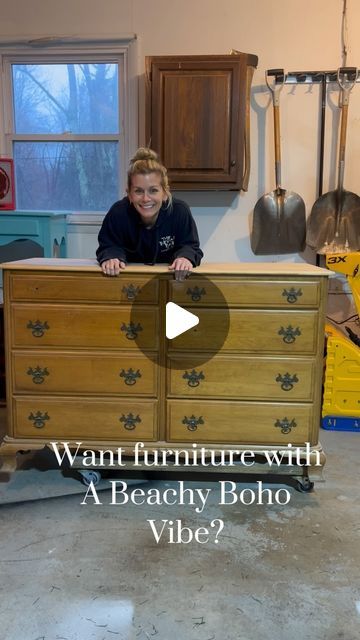 Stephanie Haley • Vintage Furniture Fixing + DIY on Instagram Antique Credenza Makeover, Second Hand Furniture Makeover, Dresser Makeover To Tv Stand, Ethan Allen Dresser Redo, Decopage Furniture Dressers Diy, Diy Bedroom Furniture Ideas, Repurposed Furniture Before And After, Goodwill Furniture Flip, Thomasville Dresser Makeover