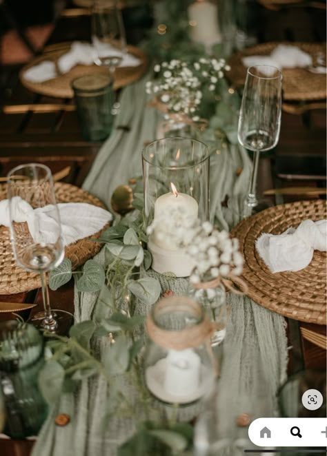 Yard Wedding Ceremony, Diy Backyard Wedding, Rustic Wedding Ceremony, Tafel Decor, Green Themed Wedding, Yard Wedding, Sage Wedding, Rock N Roll Bride, Sage Green Wedding