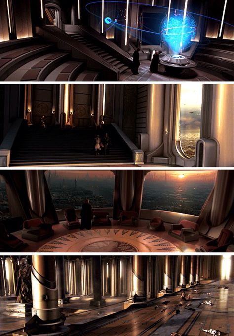 Jedi Bedroom Concept Art, Jedi Temple Bedroom, Jedi Temple Interior, Jedi Temple Concept Art, Jedi Temple Aesthetic, Star Wars Shifting, Star Wars Architecture, Star Wars Jedi Temple, Star Wars Coruscant