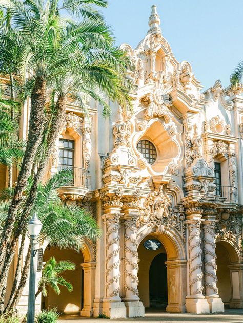 San Diego Balboa Park, San Diego Aesthetic, Colonial Revival Architecture, San Diego Bucket List, Mediterranean Farmhouse, Polaroid Ideas, Tourism Photography, La Jolla San Diego, Background Reference