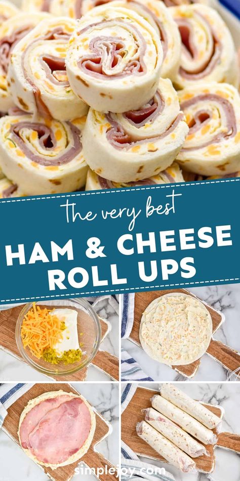 Ham And Cheese Rolls, Cheese Roll Ups, Ham And Cheese Roll Ups, Boat Food Ideas, Cheese Rolls, Cheese Roll, Pinwheel Recipes, Lake Food Ideas Summer, Food Ideas Summer