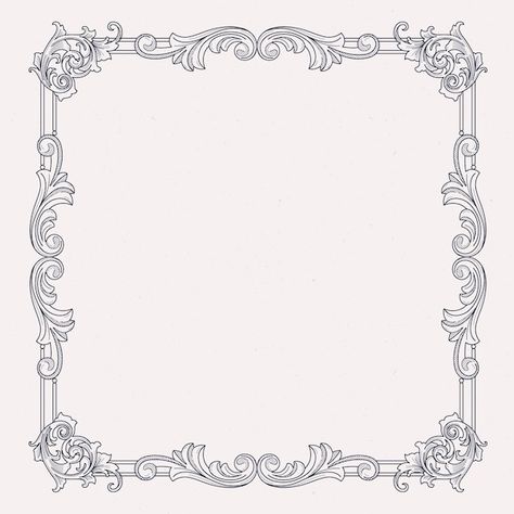 Filigree Frame Drawing, Gothic Illustration Victorian, Gothic Border Frames, Archway Illustration, Victorian Frame Drawing, Gothic Frame Drawing, Gothic Art Drawing, Goth Frame, Picture Frame Illustration