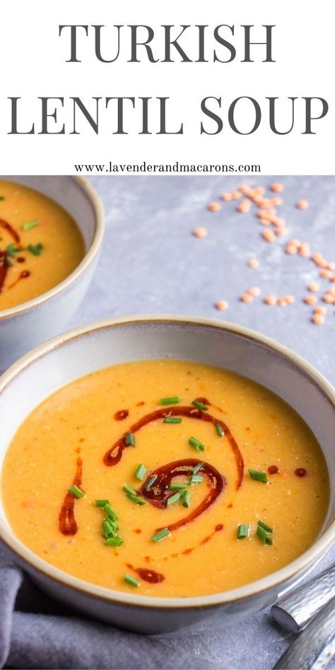 Soups For Ramadan, Traditional Turkish Recipes, Middle Eastern Soup Recipes, Ramadan Soup Recipes, Vegan Turkish Recipes, Authentic Turkish Recipes, Turkish Lentil Soup, Soup Accompaniments, Unique Soup Recipes