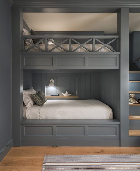 Mequash — Cynthia Hayes Interior Design Bunk Room Ideas, Bunk Bed Room, Bunk Bed Rooms, Diy Bunk Bed, Bunk Beds Built In, Built In Bunks, Bunk Rooms, Cool Bunk Beds, Bunk Beds With Stairs