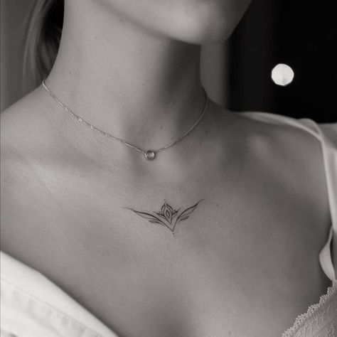 Clavicle Tattoo, Purple Tattoos, Small Chest Tattoos, Bone Tattoos, Petite Tattoos, Chest Tattoos For Women, Shoulder Tattoos For Women, Stylist Tattoos, Collar Bone Tattoo