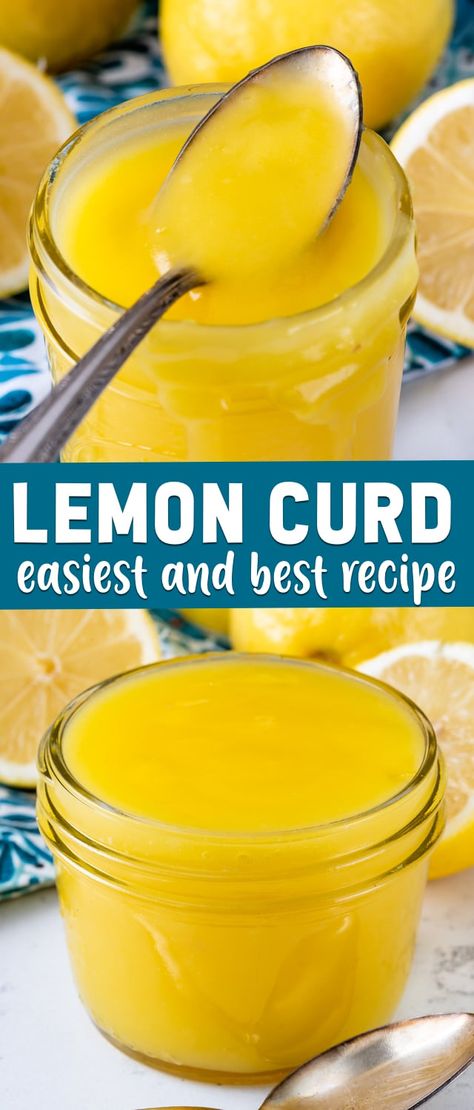 Curd Desserts, Easy Lemon Curd, Lemon Recipe, Crazy For Crust, Lemon Curd Recipe, Lemon Custard, Lemon Dessert Recipes, Curd Recipe, Dessert Aux Fruits