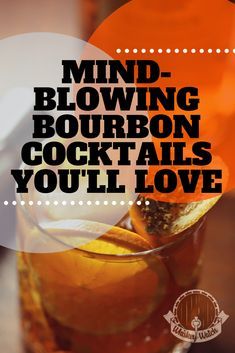 Bourbon Mixed Drinks, Bourbon Drinks Recipes, Whiskey Drinks Recipes, Best Bourbon Whiskey, Best Bourbon, Bourbon Cocktail Recipe, Bourbon Recipes, Whiskey Recipes, Liquor Recipes