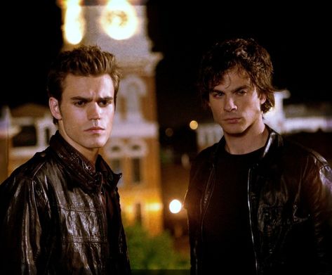 Klaus Mikaelson And Damon Salvatore, Damon And Klaus, The Night Of The Comet, Night Of The Comet, Stefan Damon, Stefan And Damon, Paul Wesley Vampire Diaries, Damon And Stefan Salvatore, Salvatore Brothers