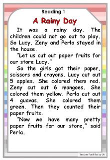 Free reading comprehension materials that can be used to practice reading skills. Included here are different stories followed by comprehension questions. Reading Paragraph, Reading Comprehension Grade 1, Reading Skills Worksheets, Teacher Fun Files, Free Reading Comprehension Worksheets, Reading Exercises, English Poems For Kids, Ingles Kids, Reading Comprehension Texts