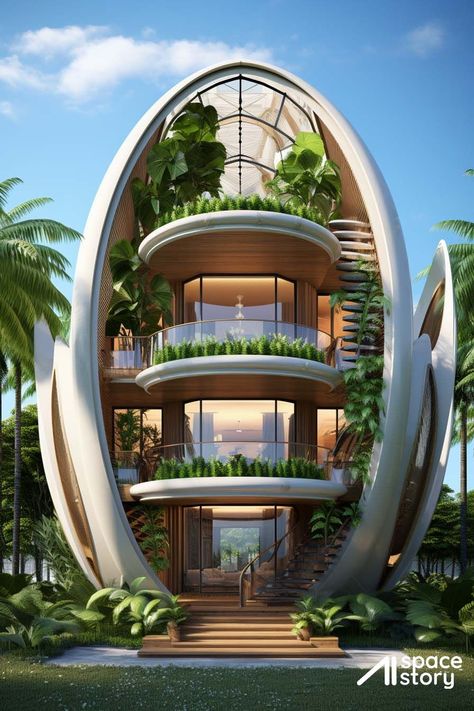 Futuristic House Design, Hotel Hacks, Futuristic House, House Plans Ideas, Space Story, Concept Models Architecture, Futuristic Home, Eco Architecture, Building House Plans Designs