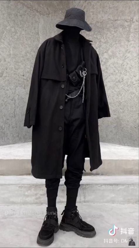 Mode Edgy, Techwear Men, Black Outfit Men, Techwear Outfits, Techwear Fashion, Dark Outfits, Streetwear Men Outfits, Tomboy Fashion, Edgy Outfits