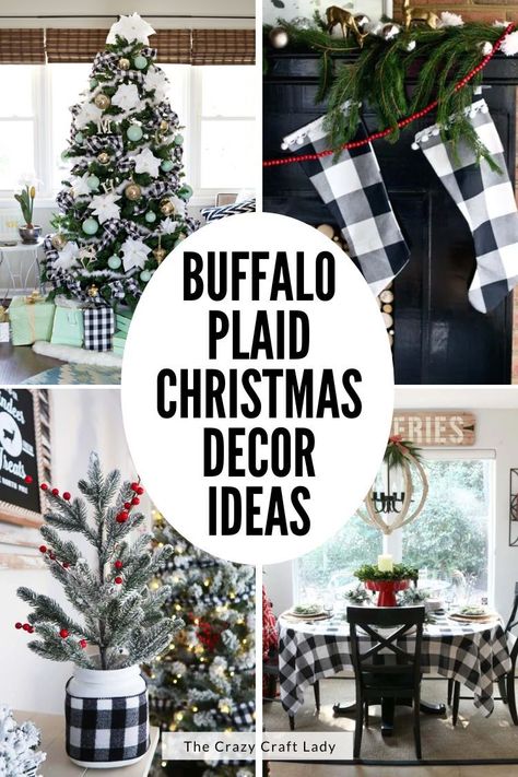 Black And White Checked Christmas Tree, Buffalo Xmas Tree, Flocked Christmas Trees Decorated Buffalo Plaid, Buffalo Plaid Mantle Decor, Buffalo Plaid Halloween Decor, Buffalo Plaid Tree Christmas Decor, Black And White Check Christmas Decor, Black White Buffalo Plaid Christmas, Buffalo Check Christmas Decor Ideas