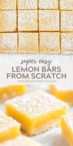 Easy Lemon Bars, Lemon Bars Easy, Curd Filling, Lemon Bars Recipe, Lemon Curd Filling, Buttery Shortbread, Lemon Dessert Recipes, Dessert Aux Fruits, Salad Pasta