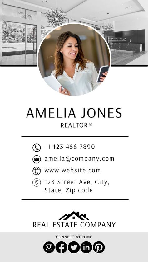 Digital Business Card Template. DIY Add Logo & Photo Editable - Etsy UK | Digital business card, Realtor business cards, Photo business cards Real Estate Agent Business Cards Design, Canva For Realtors, Real Estate Agent Flyer Design, Realtor Business Cards Photo, Business Card Real Estate, Realtor Announcement, Real Estate Business Cards Ideas, Realtor Business Card Ideas, Mortgage Content