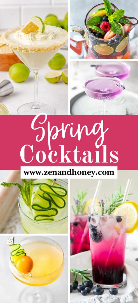 Spring Cocktails – Choose from the most delicious and gorgeous spring cocktail recipes to celebrate the season of new beginnings! Easy, fruity, refreshing and colorful spring cocktails to make this time of the year! Fruity cocktails, easy cocktails, best easy spring cocktail recipes. Spring Drinks Cocktails, Spring Cocktail Recipes, Easy Spring Cocktails, Fruity Cocktail Recipes, Spring Drinks, Easter Drink, Easter Cocktails, Spring Drink, Spring Cocktail