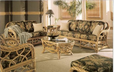 Sunroom Furniture Pictures | Back to indoor rattan furniture and wicker furniture page 1 Indoor Rattan Furniture, Conservatory Living Room, Rattan Furniture Living Room, Tropical Furniture, Pub Furniture, Bamboo Sofa, Sunroom Furniture, Wicker Bedroom, Wicker Headboard