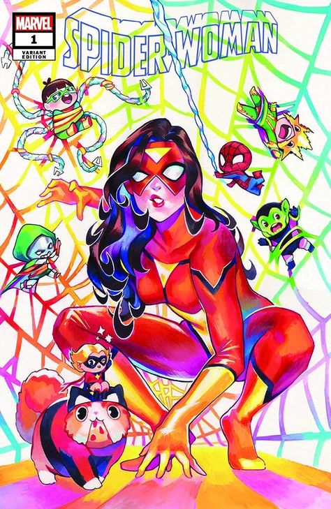 Spider Art, Arte Dc Comics, Anime Cosplay Costumes, Variant Covers, Marvel Girls, Spider Woman, Marvel Comics Art, Spiderman Art, Superhero Art