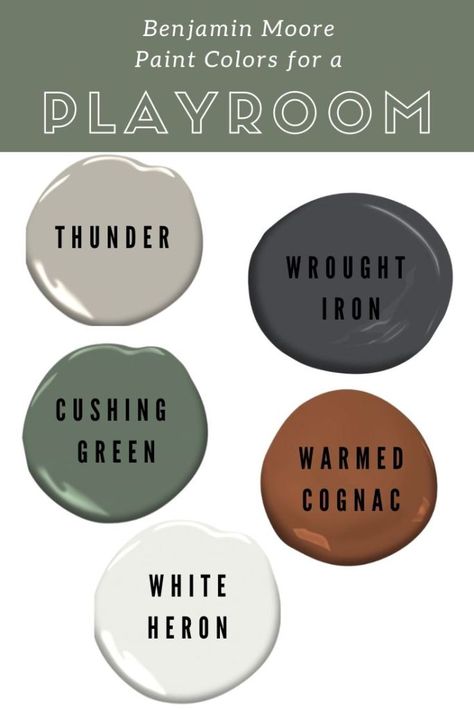 Playroom Mood Board and Design Update - Within the Grove Best New Paint Colors, Cozy Home Color Pallete, Rugs That Go With Green Walls, Painting Engineered Wood Furniture, Living Room Paint Colors Benjamin Moore, 2023 Wall Color Trends Benjamin Moore, Charcoal Gray Color Schemes, Office Color Scheme Business Gray, Modern Cabin Paint Colors