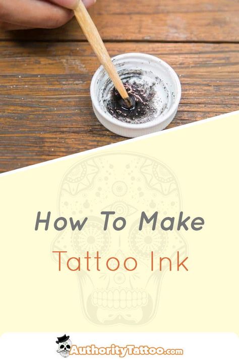 Everything you need to know about making your own tattoo ink, and why you should be very careful Tattoo Art Practice, How To Do A Tattoo At Home, How To Make Tattoos, How To Do A Stick And Poke Tattoo Diy, Poke Tattoo Diy, Diy Stick And Poke Tattoo, Homemade Tattoo Ink, Tattooing Tips, How To Make Tattoo