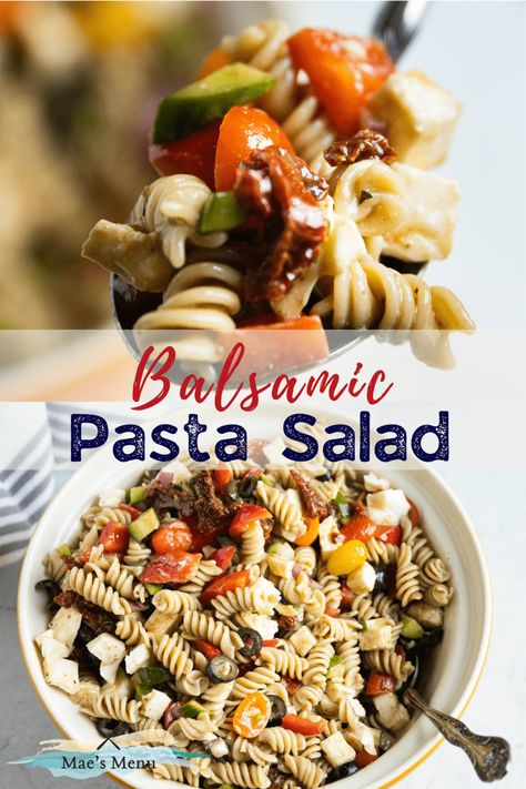 Balsamic Pasta Salad - Mae's Menu