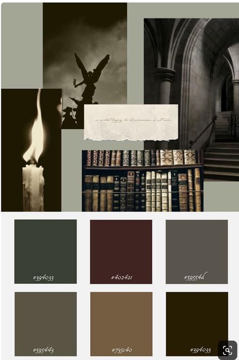 Dark Academia Wall Color, Procreate Pallete, Pallette Color, Dark Academia Color Palette, Color Palette Aesthetic, Dark Academia Color, Aesthetic Color Palette, Palette Aesthetic, Dark Academia Room