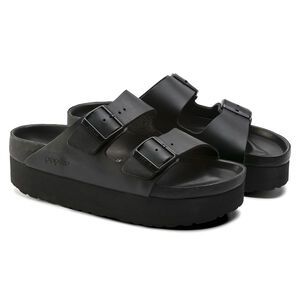 Wedge Heels for Women | buy online at BIRKENSTOCK Birkenstock Papillio, Black Birkenstock, Birkenstock Style, Two Strap Sandals, Birkenstock Women, Calf Muscles, Birkenstock Sandals, Birkenstock Arizona, Birkenstock Shoes