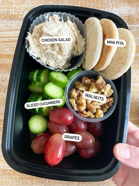 Healthy Snack Foods On The Go, Work Lunch And Snack Ideas, Quick Easy Lunch Meal Prep, Health Snacks On The Go, Packed Lunch Snacks, Easy Lunch For College Students, Easy Teacher Lunches Healthy Meals, 4 Compartment Snack Ideas, Healthy Sack Lunch Ideas